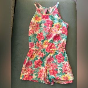 EUC Children’s Place Floral Romper Small 5/6